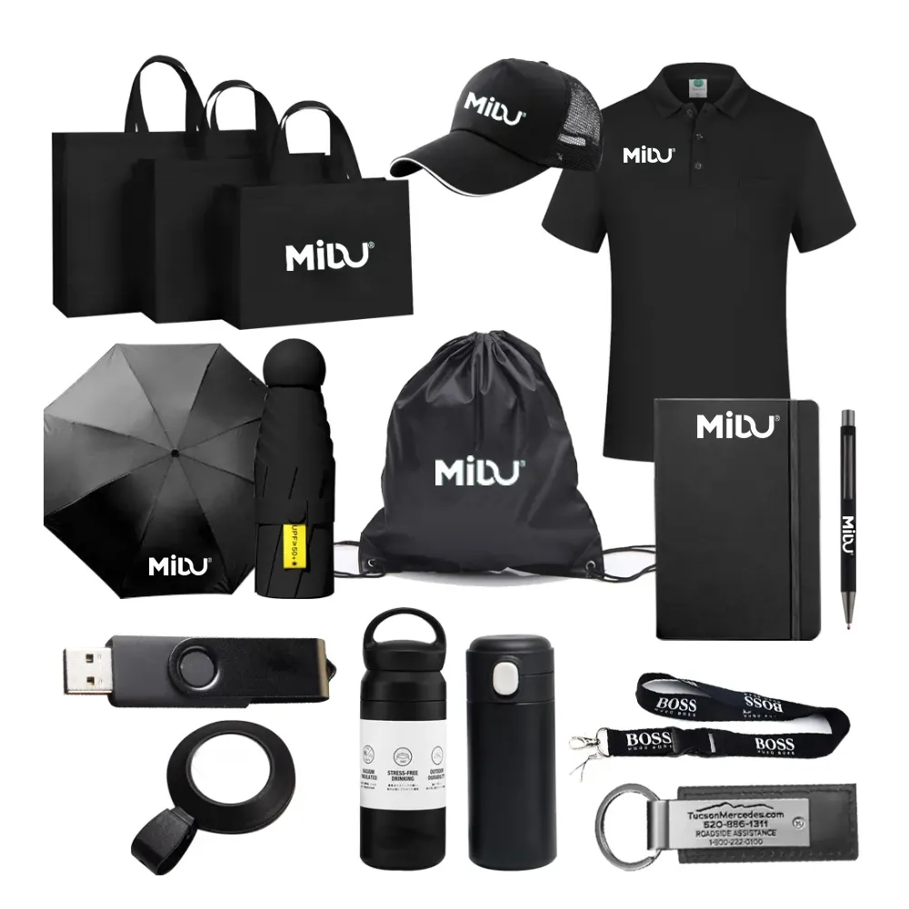 Conjunto de brindes promocionais corporativos de merchandising personalizado com logotipo de luxo promocional e conjunto de presentes de negócios Produto promocional