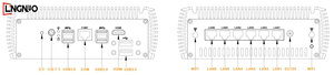 Hochleistungs-lüfter loser industrieller IoT-Box-PC Intel 11. Generation CPU 6x2,5G LAN -40 ° C ~ 80 ° C Robustes Design für raue Lager - Product Image 5