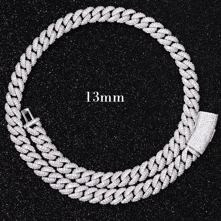 Silver 2rows-13mm