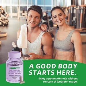 OEM diskon besar kapsul Vegan Untuk dewasa suplemen pembakar lemak perut dengan ekstrak teh hijau untuk pria dan wanita - Product Image 2