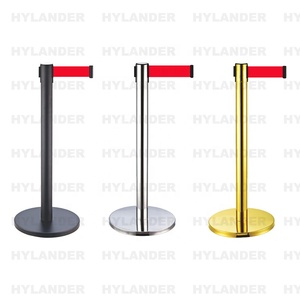 <span class=keywords><strong>Security</strong></span> Metal <span class=keywords><strong>Queue</strong></span> Line <span class=keywords><strong>Retractable</strong></span> Crowd Control Belt Barriers for Bank Airport - Product Image 2