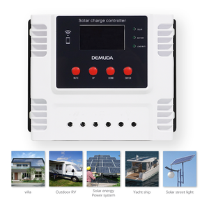 Controlador de carga de panel solar fotovoltaico inteligente, regulador 10A 20A 30A 60A 12V 24V 48V PWM, controlador de cargador solar de energía con aplicación WIFI - Product Image 3