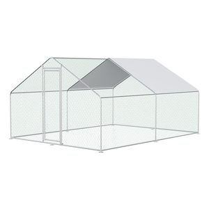 Spacious Chicken Coop with Adjustable <strong>Ramp</strong> and Predator-Proof <strong>Mesh</strong> - Product Image 1