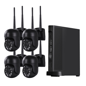 Kit de cámara de seguridad WiFi inteligente, visión nocturna, detección de movimiento, sistema de CCTV inalámbrico en tiempo Real para monitoreo del hogar, datos en la nube, IP - Product Image 6