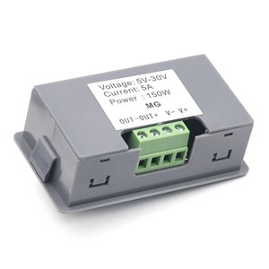 DC 5-30V 12V 24V 5A DC Motor Controller PWM Velocidad ajustable Pantalla digital codificador relación de trabajo frecuencia MAX 15A - Product Image 5