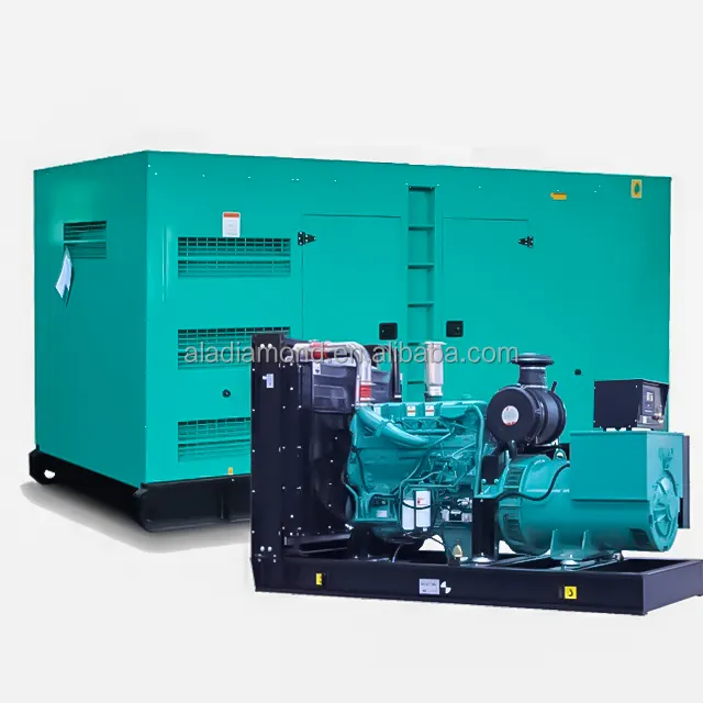 Gerador elétrico trifásico AC 60kva/100kva/115kva/125kva silencioso a diesel