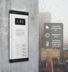 Monitor de 4,3 pulgadas, 4 videoportero con cable, sistema de timbre con cámara de timbre impermeable IP 65, unidad exterior - Product Image 2