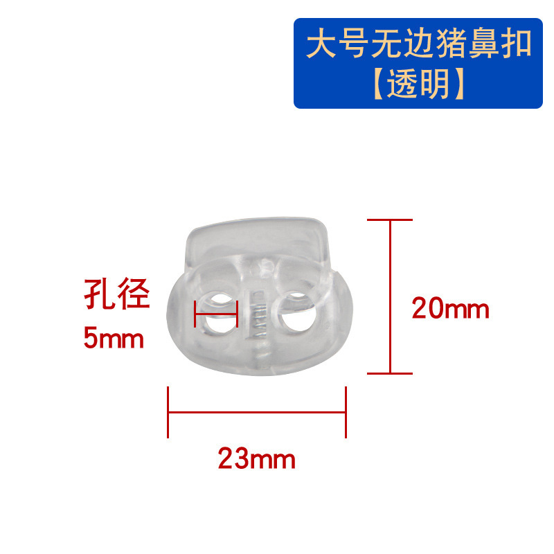 Pince-nez de cochon large et sans monture (transparent)