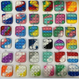 Tùy chỉnh hình dạng Silicone cảm giác động đậy Keychain Pop <span class=keywords><strong>mini</strong></span> chống lo âu Đồ chơi cho bé trai và bé gái tùy chỉnh cảm giác công cụ - Product Image 1