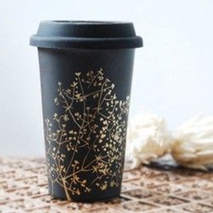Floral Pattern Coffee Cups 16 OZ Beautiful Botanical Design Leak Proof Compostable Recyclable Perfect for Garden Caf&eacute;<strong>s</strong> - Product Image 5