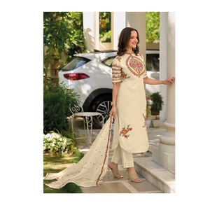 新款时尚设计设计师kurtis裤，带Dupatta，适用于户外和休闲服，出口价格优惠 - Product Image 1