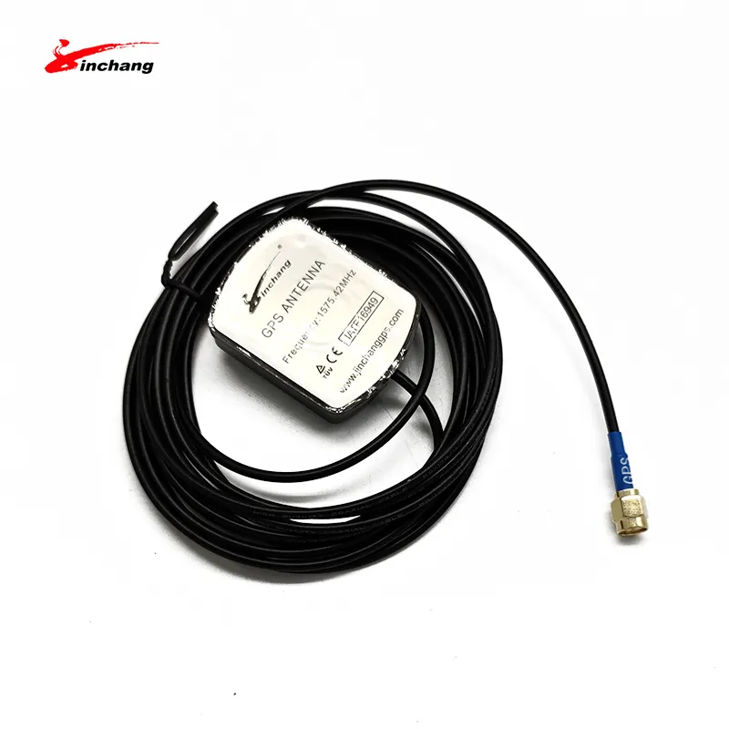 Antena de montaje magnética o adhesiva, parche Gps/Glonass con conector Sma y Cable Rg174 de 3M/5M