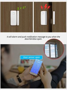 TuyaホームセキュリティシステムGSM磁気ドアセンサーアラームスマートWiFiドアウィンドウセンサーアラーム - Product Image 6
