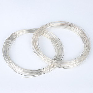 Hobbyworker סטרלינג כסף DIY עץ שיבוץ חוט עבור תכשיטי ביצוע אביזרי ממצאי אספקת W0002