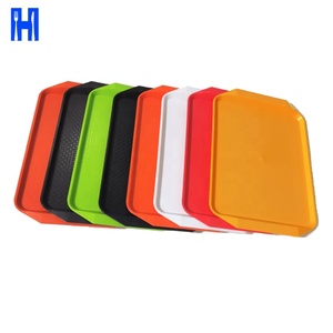 环保矩形餐饮食品塑料PP服务托盘快餐餐厅托盘 - Product Image 3