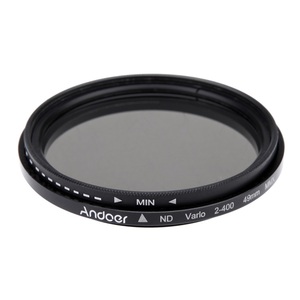 Andoer <strong>49mm</strong> ND Fader Neutral Density Adjustable ND2 to ND400 Variable <strong>Filter</strong> for Canon Nikon DSLR Camera - Product Image 3