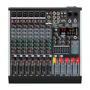 Professional 8-channel Audio <strong>Mixer</strong> with USB Interface and Built-in 99 Types of 24 Bit DSP Effects - Product Image 1