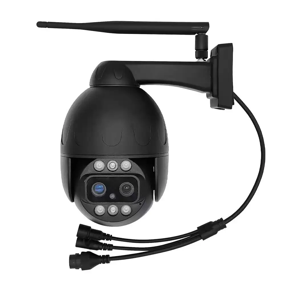 Boîtier en métal caméra vidéo 3.6mm + 8mm 2.4g 5g sans fil couleur Vision nocturne Ip double objectif Wifi Ip ai caméra de sécurité Cctv