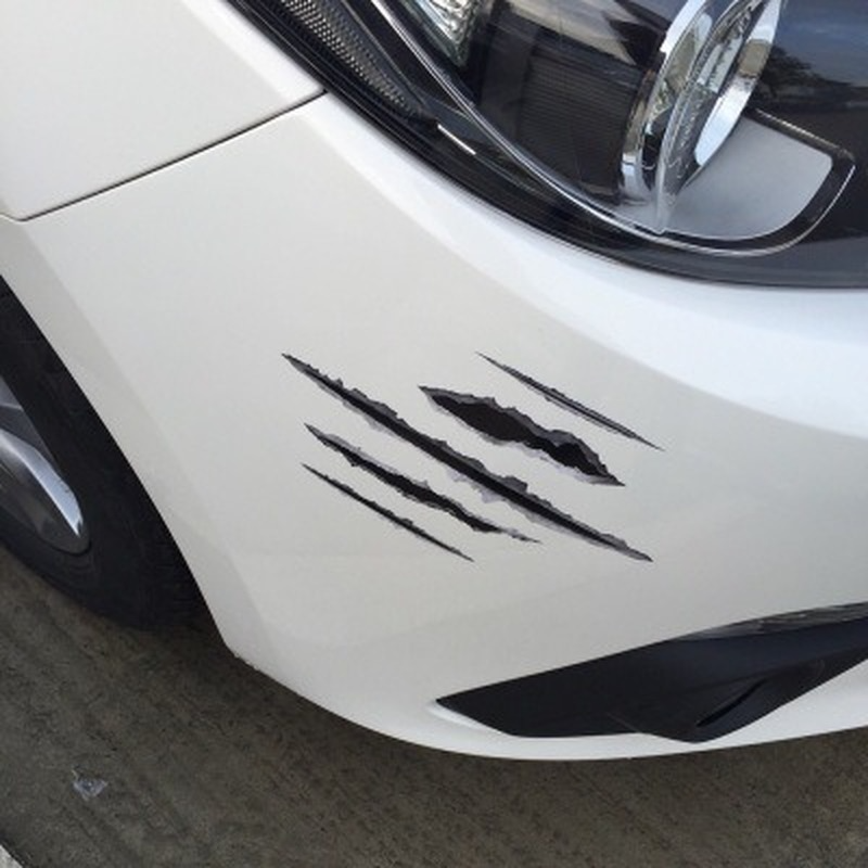 Autocollant Voiture 3D Trou De Balle - Décalcomanie Rigolote Effet Gun Shot