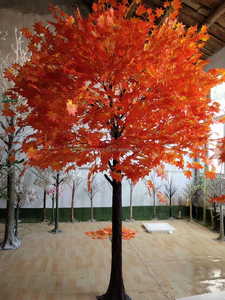 T40 en kaliteli toptan yapay bitkiler sonbahar ağacı Faux Maple Tree dekorasyon yapay japon akçaağaç ağacı restoran için - Product Image 6
