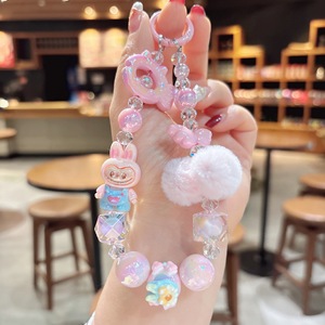 Labuebuu keychain קריקטורה טלפון סלולרי תליון סטודנטים בית ספר קישוט קישוט מכונית שרשרת מפתחות נשים ומתנות גברים