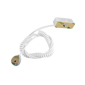 Cabo de alarme retrátil antifurto, cabo de seguranç<span class=keywords><strong>a</strong></span> <span class=keywords><strong>com</strong></span> sensores de extremidade múltipla para celular, tablet, laptop