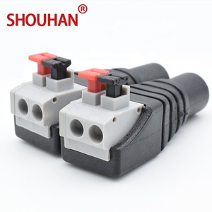 卸売DC Female & Male Jack 5.5*2.1ミリメートルConnector Plug Adapter Push Type Quick Power ConnectorためCCTV端子 - Product Image 4