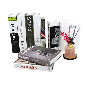 Caixa de embalagem de papel vazia personalizada, caixa de embalagem de livro de papel vazia personalizada, decoração de casa, hotel, designer, caixa de livros falsos decorativos