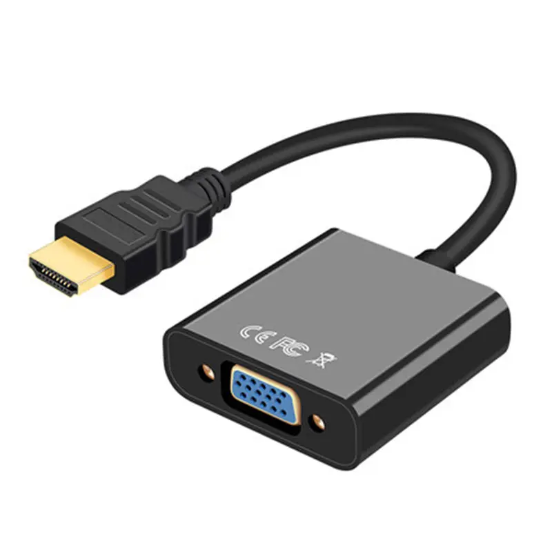 Chất Lượng Cao Giá Rẻ 1080P Nam Sang Nữ Bộ Chuyển Đổi HDMI Sang VGA Cáp Âm Thanh HDMI