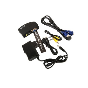 Venta al por mayor de fábrica AV a VGA Video Converter Adapter HD 1080P TV Signal RCA a VGA Monitor Video Converter Splitters