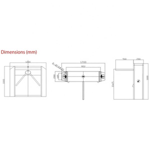 Tornelli di sicurezza manuali/semiautomatici/automatici/automatici di controllo del cancello del tornello biometrico - Product Image 6