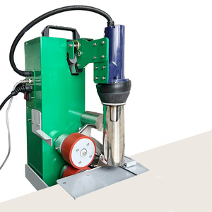 テーブル熱空気PVCターポリン溶接機プラスチックオーバーラップロープ溶接機折りたたみ用PVCターポリンバナーメッシュ生地