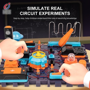 成基diy 3d教育拼盘拼图积木杆玩具电动科学教学积木 - Product Image 3