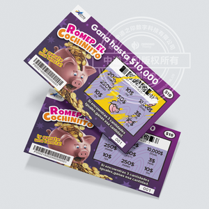 Miễn Phí Tùy Chỉnh Thiết Kế Chống Hàng Giả Thiết Kế Thẻ Cào Double Side In Scratch Off Xổ Số Vé - Product Image 3
