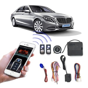 Wholesale <strong>Push</strong> <strong>Button</strong> Starter System Keyless Entry Car Security Alarm System Remote Ignition Control Phone App Remote Ignition - Product Image 1
