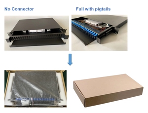Para Softel 24-Core fibra óptica tipo deslizante Panel de conexión de fibra ODF con conectores SC & SC APC para uso FTTH - Product Image 6