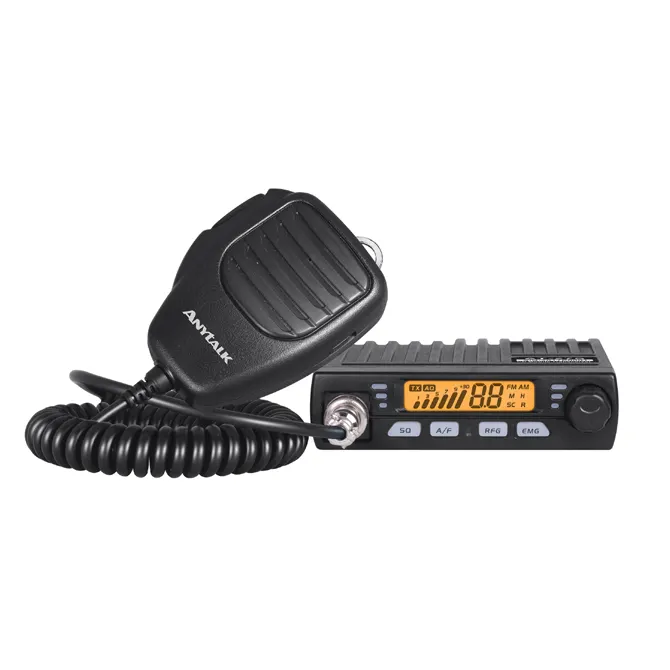 Walkie talkie de 27mhz, 8w AT-27S mobile ham radio, interfone 4w