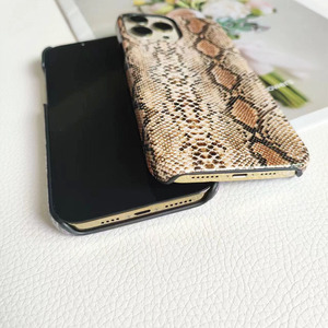 Lumei เคสโทรศัพท์หนัง PU ลายงูหลามหรูหรา, ฝาครอบมือถือสำหรับ iPhone 16 15 PRO MAX - Product Image 3