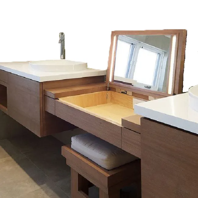 Vccucine высококачественный деревянный шкаф для ванной, современная мебель для ванной комнаты, европейская ванная комната с двойной раковиной