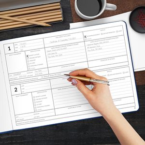 Customization Dark Blue Official Public Record Book <strong>Log</strong> Book Notary Journal <strong>Notebook</strong> for Notarial Acts &amp; Records - Product Image 6