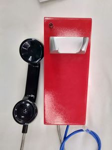 VOIP Sip KNTECH KNZD-28红色工业桌面电话坚固金属热线对讲机热线SOS防风雨IP55电话金属 - Product Image 4