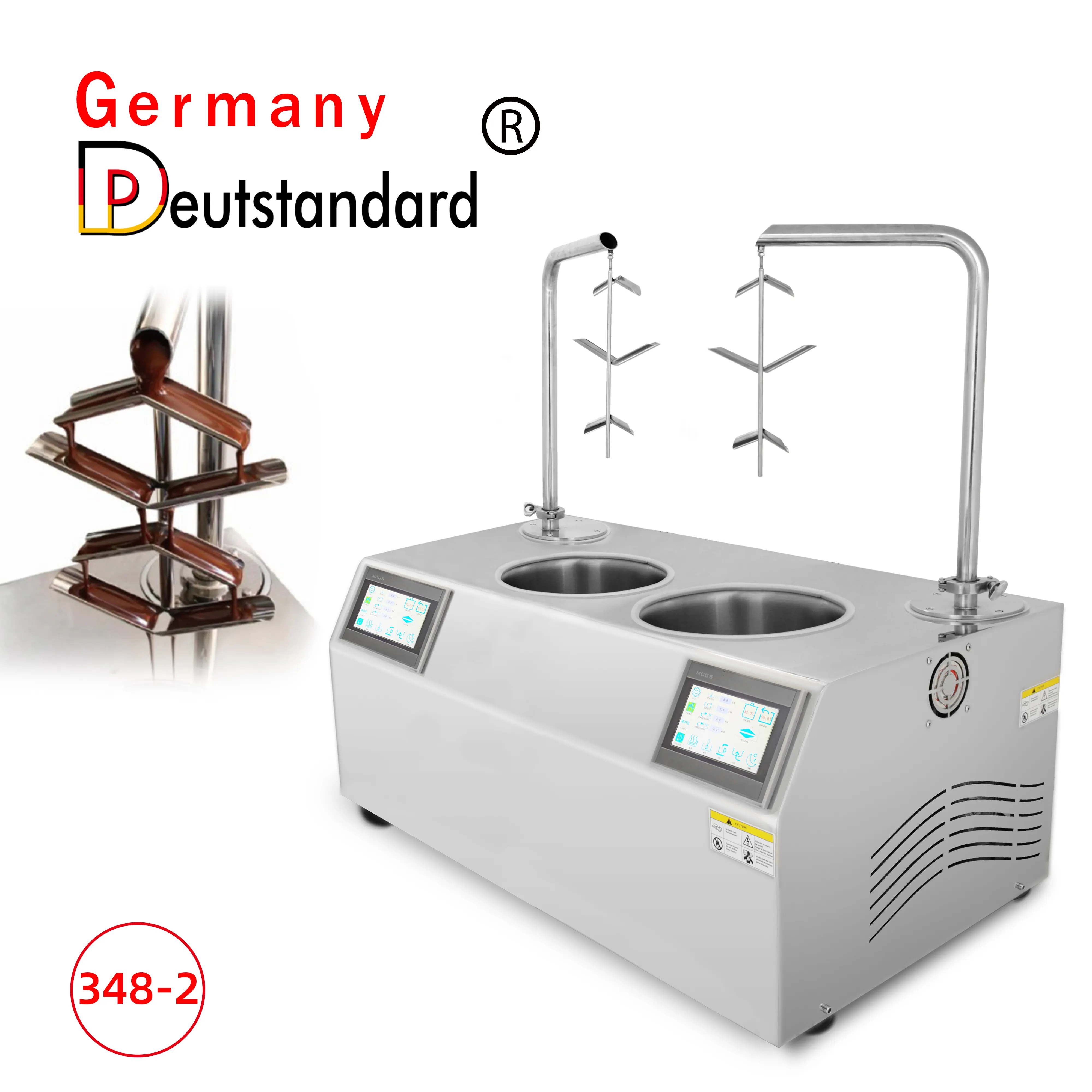 Alemania Deutstandard Máquina para hacer chocolate 14L Fuente de chocolate Máquina para templar chocolate