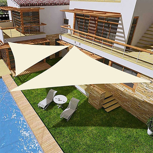 Giardino esterno impermeabile in poliestere parasole parasole auto parasole parasole parasole vela triangolo blocco UV
