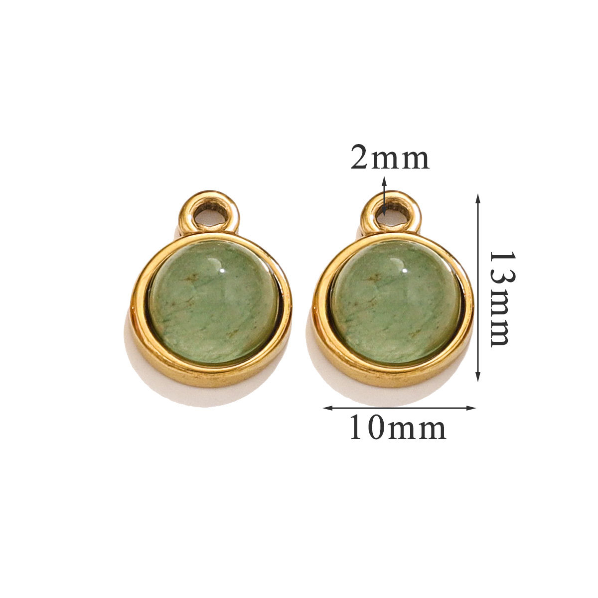 Trumpet-green aventurine