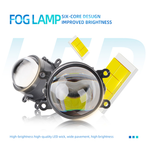 3inch Universal Version Car <strong>Led</strong> Headlights Fog Lights <strong>80W</strong> High Power <strong>White</strong> Light 12V 3.0 Bi <strong>Led</strong> Projector Fog Lights Lens - Product Image 2