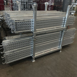 Tablón de acero/pasarela/plataforma para sistema de andamio Ringlock construcción de andamios galvanizado 320mm tableros de Metal Layher Andamios - Product Image 5