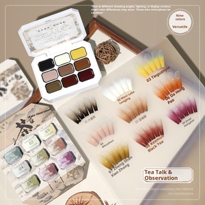 Ba trong một jiugongge sơn móng tay keo Lắc âm thanh nổ với LED Quang trị liệu clap keo nở đỏ mặt Gradient sơn - Product Image 6