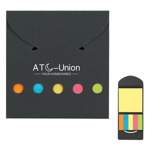 Notas adhesivas de impresión personalizadas de nuevo diseño para la escuela Portapapeles adhesivos negros con cubierta de sobre - Product Image 2