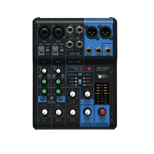 MG06X <strong>2</strong>-Channel Digital <strong>Mixer</strong> with Bluetooth/USB - Professional Stereo Audio Mixing Console - Product Image 1