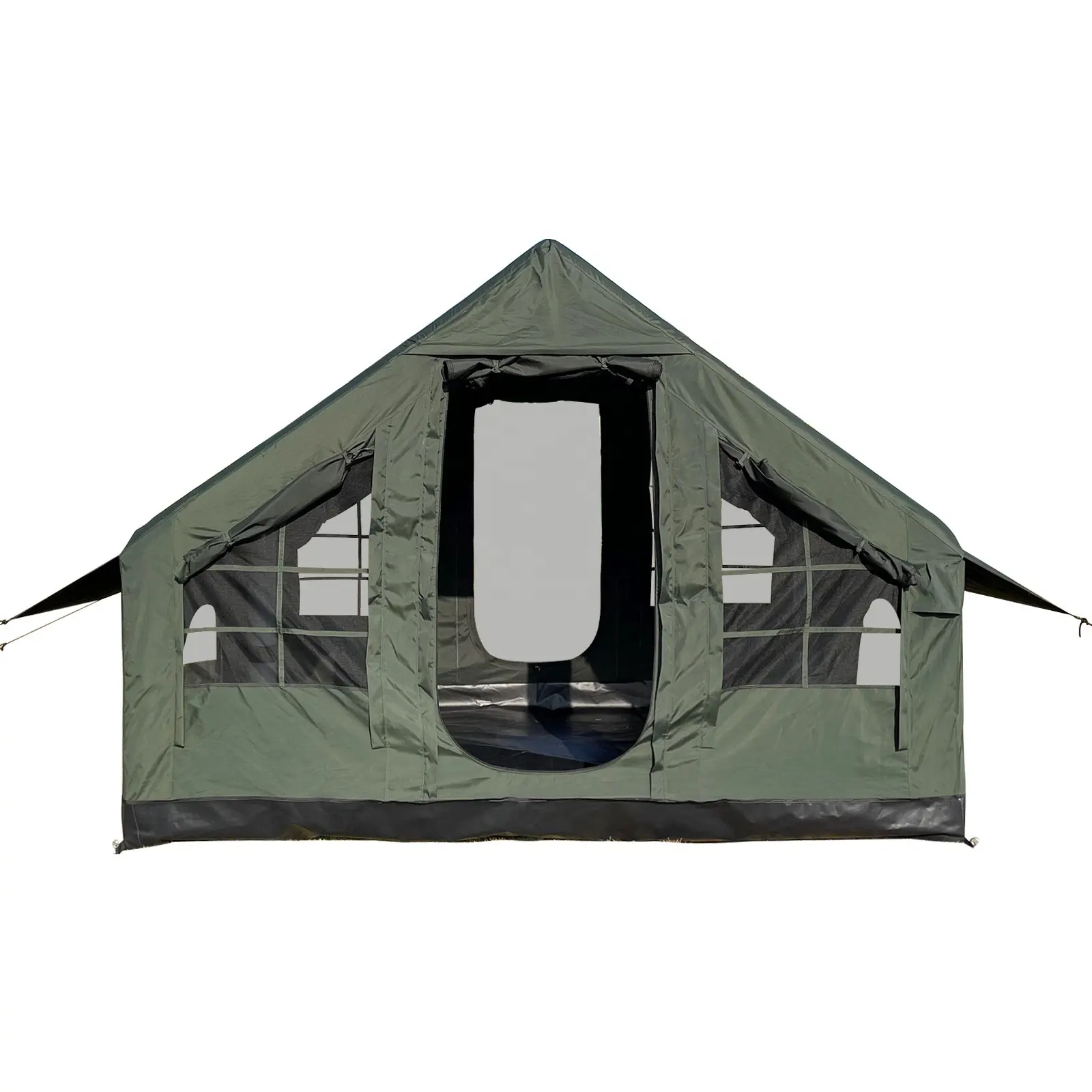 屋外クイックオープン広々としたスペースエアインフレータブルキャンプテント、1ベッドルーム自動6m2ハウスハットテントキューブ